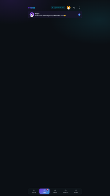 Chatrio Circles chat thread