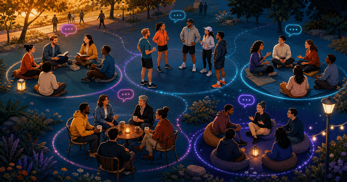 Five local group chat ideas bringing nearby adults together around shared interests