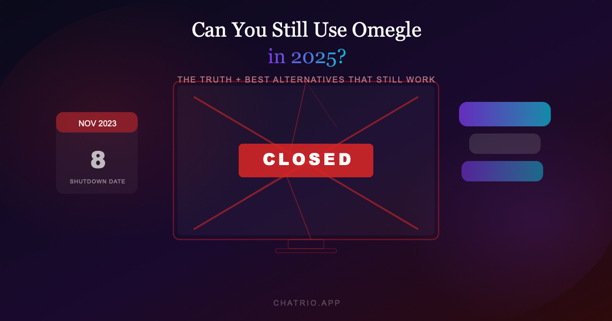 Best Omegle alternatives in 2026 — free anonymous chat with strangers