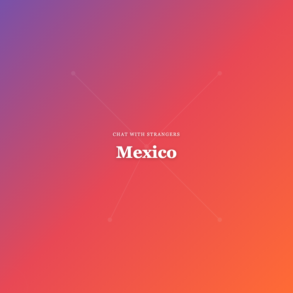 Illustration of a friendly young woman chatting online in Mexico