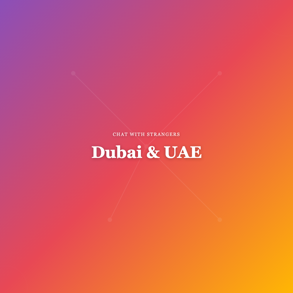 Illustration of a friendly young woman chatting online in the UAE
